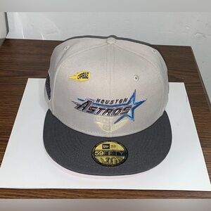 Capsule Hats x New Era Exclusive Houston Astros Comet Off White Grey Size 7 5/8